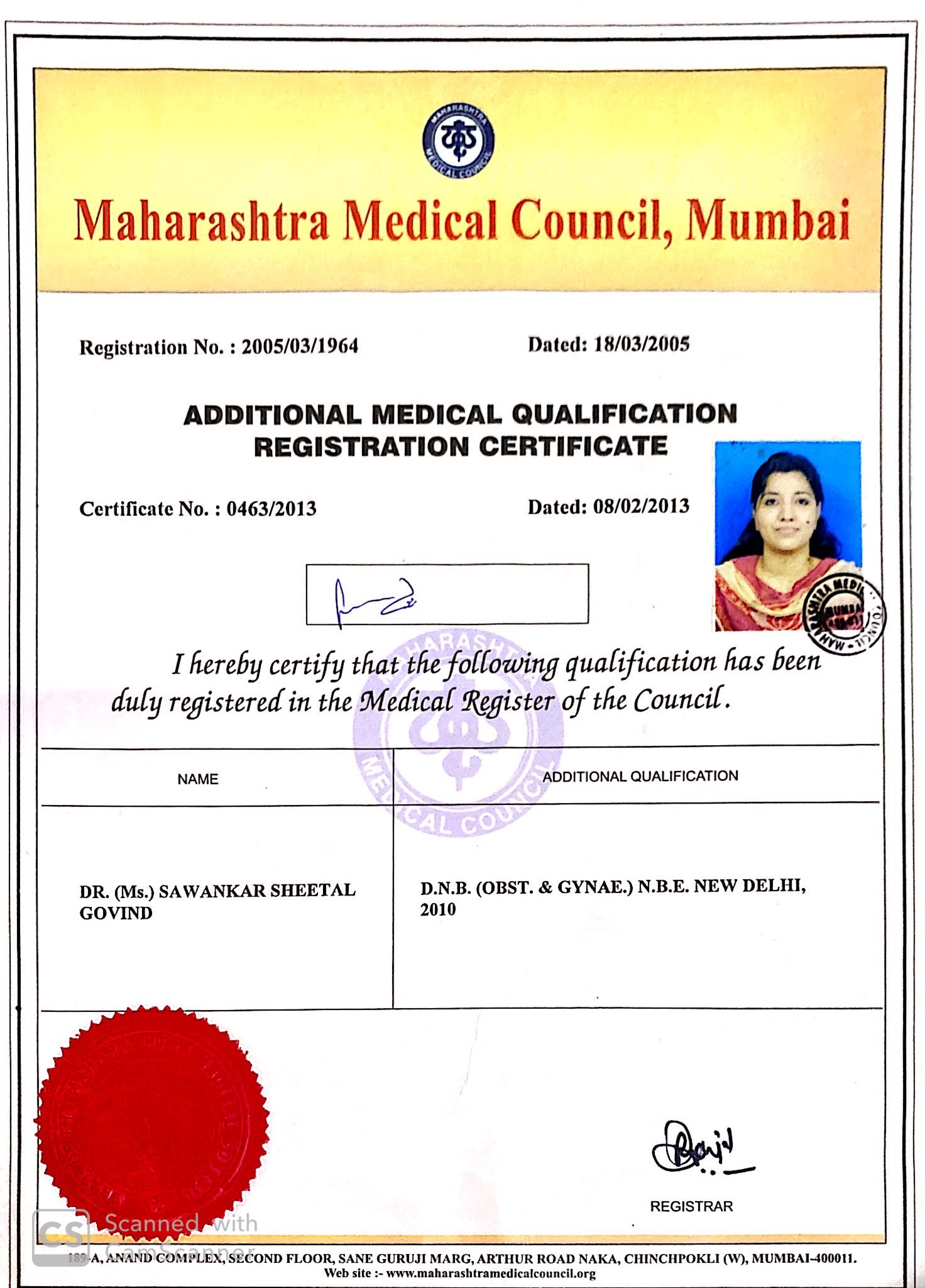 Dr Sheetal Sawankar - Best Fertility Specialist in Mumbai, India